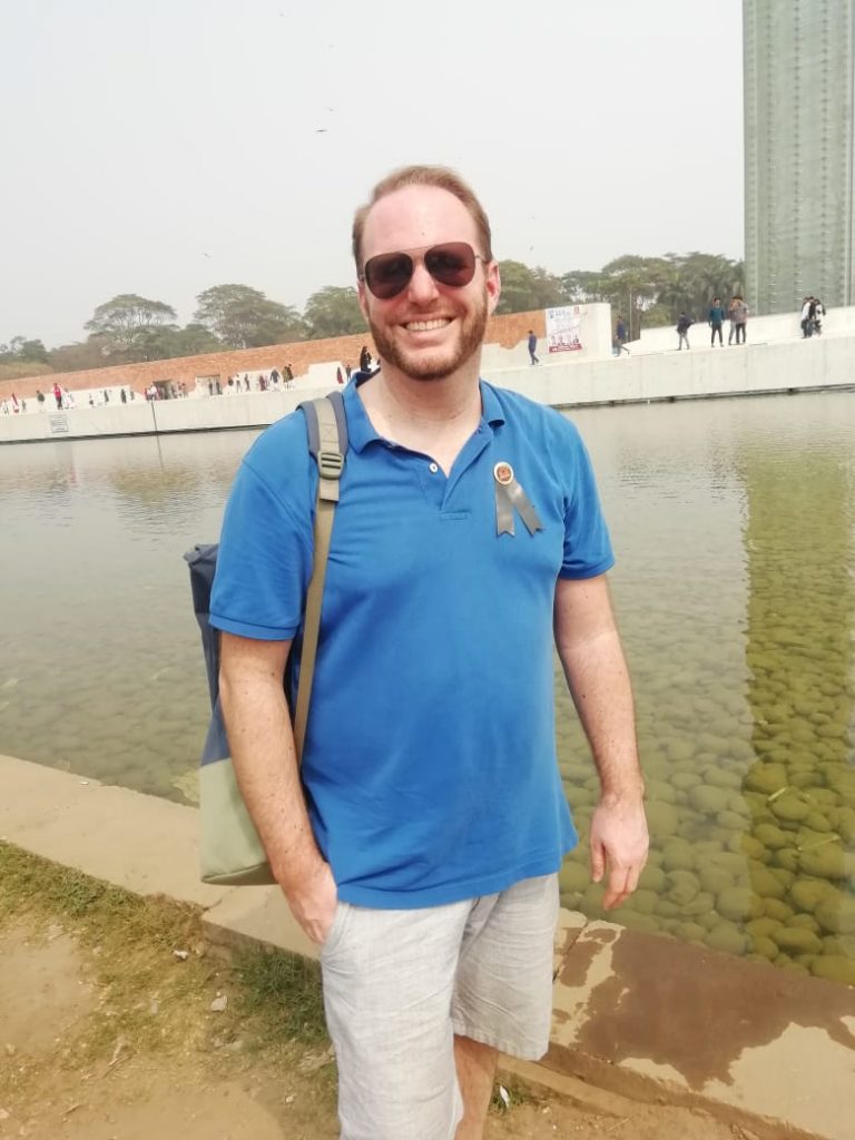 A tourist from Germany in Bangladesh