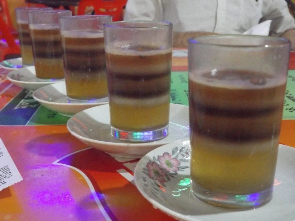 Famous seven-layered tea in Srimangal, Bangladesh.