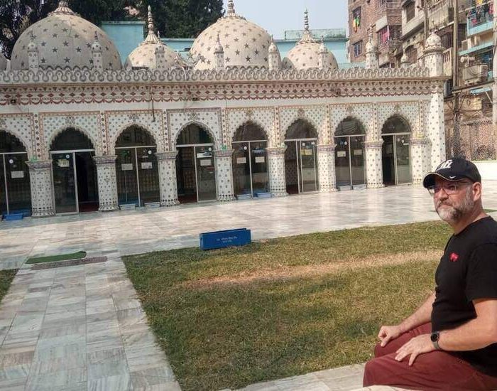 Visiting Star Mosque in Dhaka